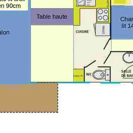 Campsite Mobil-home Confortable Avec Terrasse A - Api-1-52-358 *